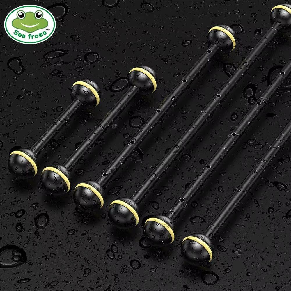 Seafrogs 3.5''-16'' Double Ball Arm Aluminum Alloy Joint Ball Arm Torch Flashlight Holder Connector for Dive Underwater Housing