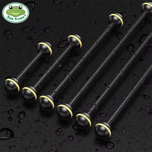 Seafrogs 3.5''-16'' Double Ball Arm Aluminum Alloy Joint Ball Arm Torch Flashlight Holder Connector for Dive Underwater Housing