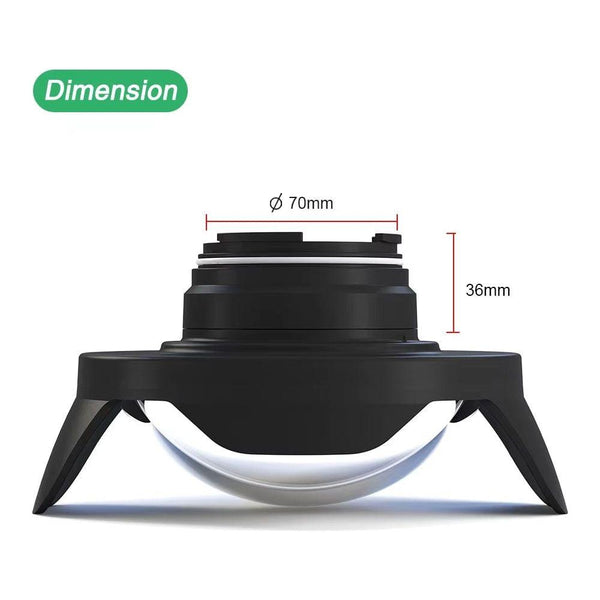 SeaFrogs 6-Inch Glass Dome Port