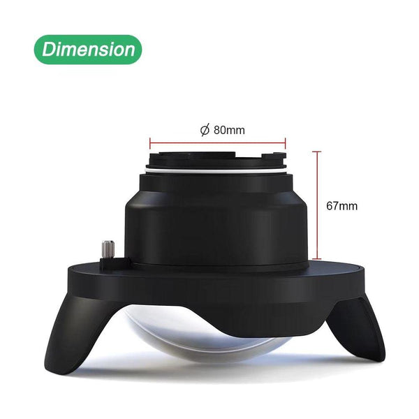 SeaFrogs 6-Inch Glass Dome Port