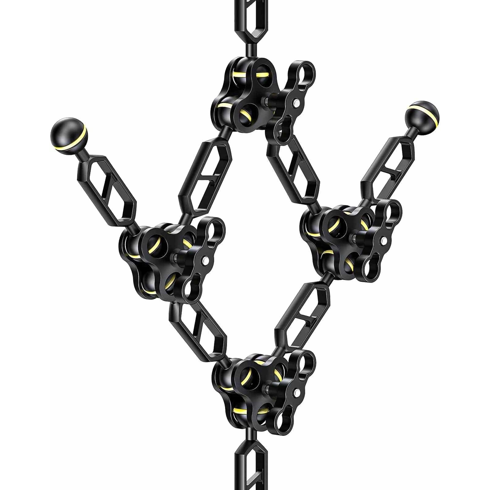 Seafrogs Essential Diving Photography Equipment Dual Ball Joint Arm Lighting System Combination Accessory Anlge Adjustable