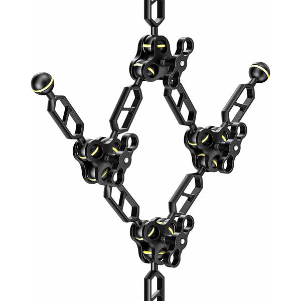 Seafrogs Essential Diving Photography Equipment Dual Ball Joint Arm Lighting System Combination Accessory Anlge Adjustable