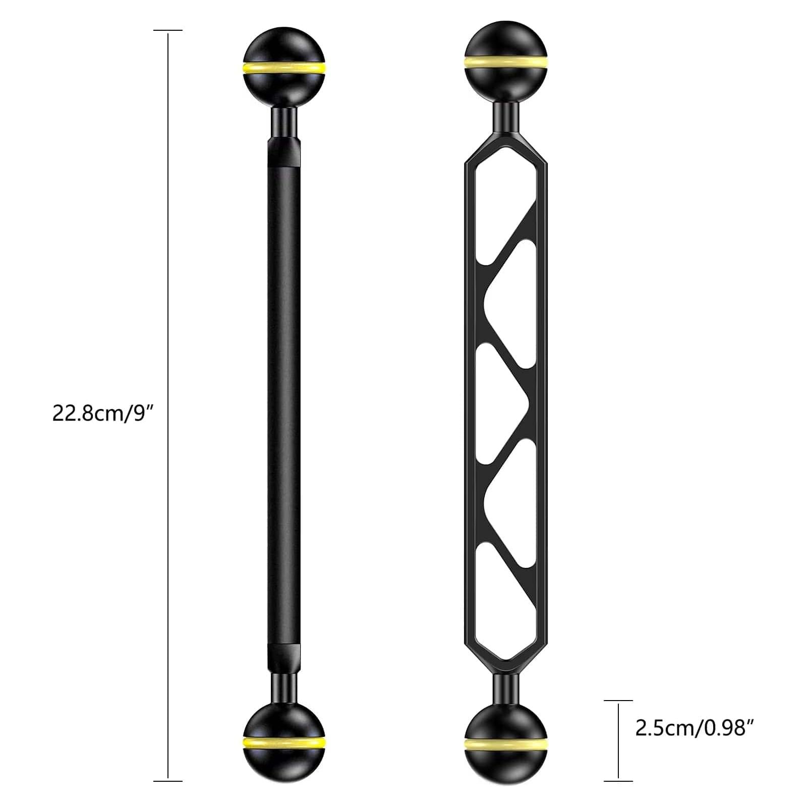 Seafrogs Essential Diving Photography Equipment Dual Ball Joint Arm Lighting System Combination Accessory Anlge Adjustable