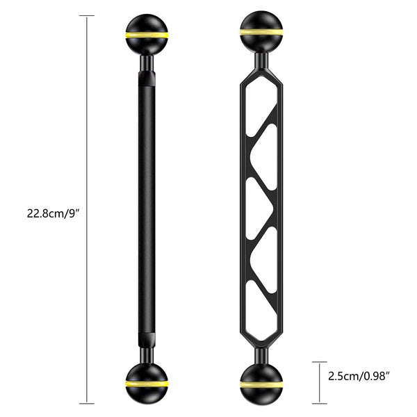 Seafrogs Essential Diving Photography Equipment Dual Ball Joint Arm Lighting System Combination Accessory Anlge Adjustable