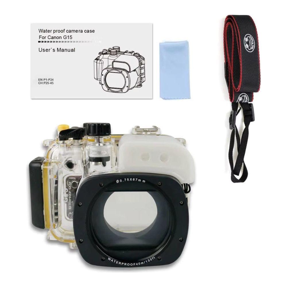 SeaFrogs Canon G15 Professional 40m Waterproof Camera Case with Dome Port