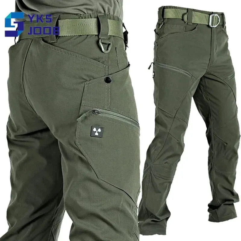 Waterproof Hiking Tactical Pant Men Multi-Pocket Breathable Wear-Resisting Trousers Military Treking Climbing Camping Pants Male