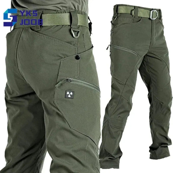 Waterproof Hiking Tactical Pant Men Multi-Pocket Breathable Wear-Resisting Trousers Military Treking Climbing Camping Pants Male