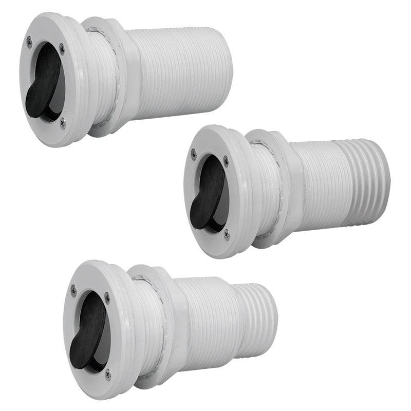 Thru-Hull 55mm Non-Return Valve for 50mm Hose, White | 4Boats