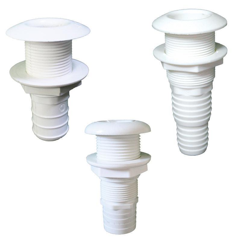Thru-Hull Easy Mount 20mm (3/4") Hose, White | 4Boats