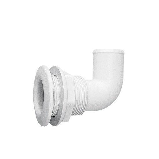 Thru-Hull Elbow 90° for 38mm Hose (PA, White) | 4Boats