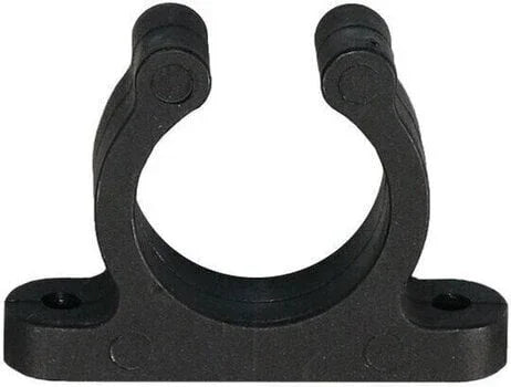 4 x Nylon Support Clips Ø25 mm Screw-Mount - Black | 4Boats