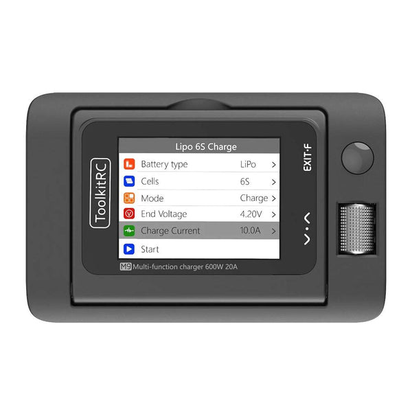 ToolkitRC M9 600W 20A 1-8S Multi-Function DC Smart Balance Charger w/ Voice Alerts