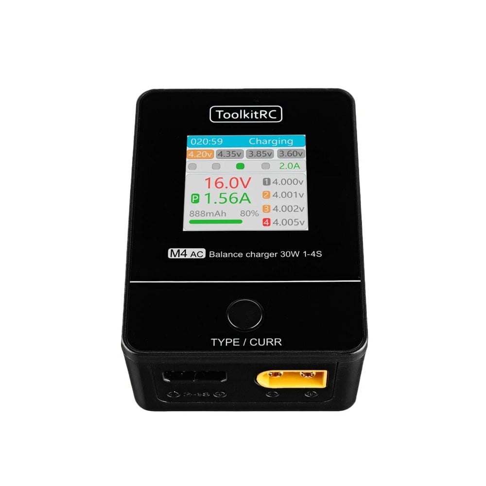 ToolkitRC M4AC Compact DC Charger (XT30/XT60)
