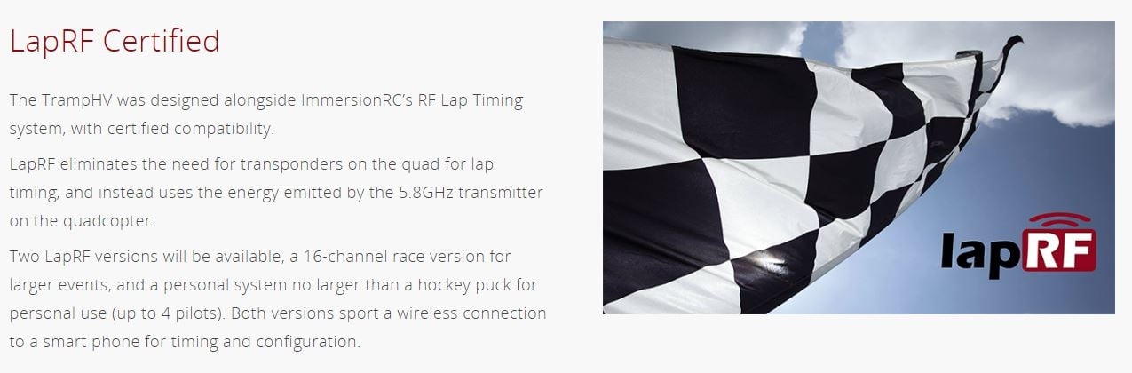 Tramp HV – 5.8GHz Video Transmitter V2