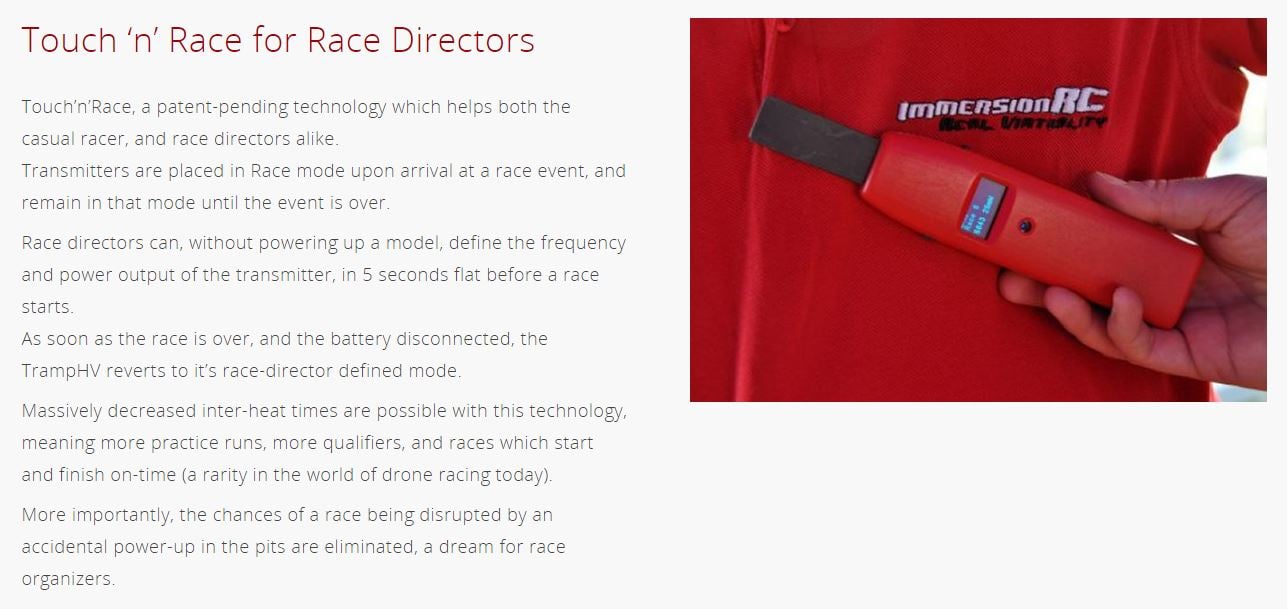 Tramp HV – 5.8GHz Video Transmitter V2