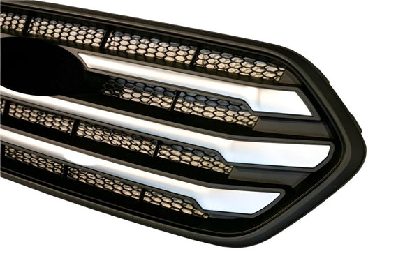 For Ford Transit Custom Front Grille – OEM Style, New Shape, Matte Black Base – Pre-Painted & Ready to Install