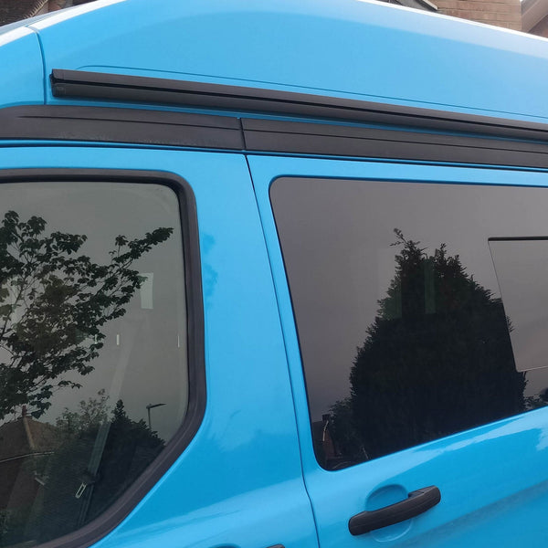 For Transit Custom High-Roof Black Awning Rail –Ideal for Campervan Drive-Away Awnings & Reimo Compatibility