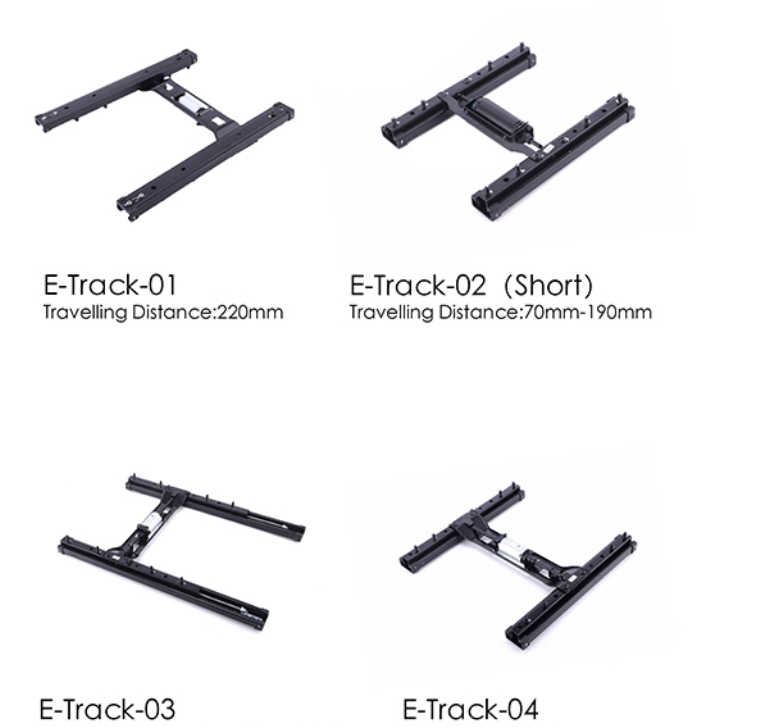 UnionTech Universal base mounted bucket seat slide runners / base plate adapter for x1 seat - Front / Back Sliding Adjustment