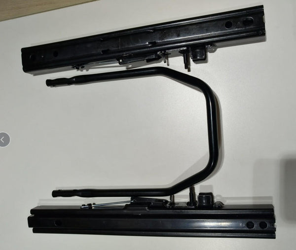 UnionTech Universal base mounted bucket seat slide runners / base plate adapter for x1 seat - Front / Back Sliding Adjustment