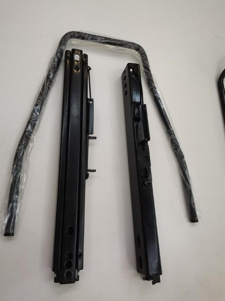 UnionTech Universal base mounted bucket seat slide runners / base plate adapter for x1 seat - Front / Back Sliding Adjustment