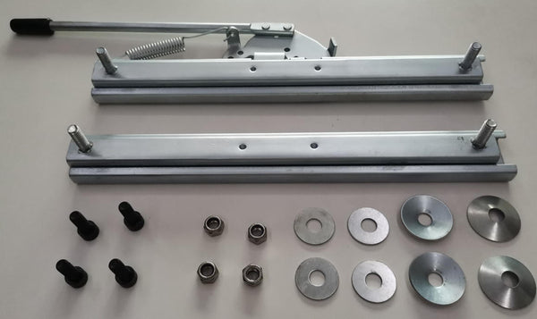 UnionTech Universal base mounted bucket seat slide runners / base plate adapter for x1 seat - Front / Back Sliding Adjustment