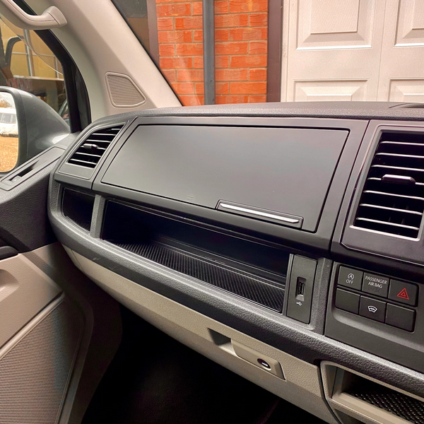 For VW T6 Transporter Glove Box Comfort Dash Conversion Textured Painted and Ready to Fit
