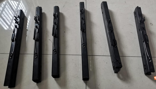 UnionTech Universal base mounted bucket seat slide runners / base plate adapter for x1 seat - Front / Back Sliding Adjustment