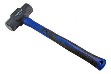 US PRO 1.8kg (4lb) SLEDGE HAMMER double face Head TPR shaft 1666