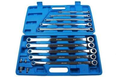 US PRO 10pc Extra Long Double Ring Single Gear Ratchet Spanner Wrench Set 8 - 19mm 3224