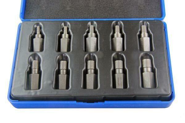 US PRO 10pc Screw extractors Set, Removes Broken Studs Screws 3mm - 11mm 2622