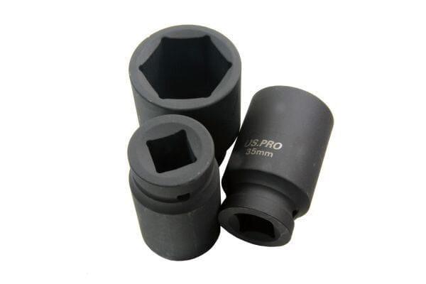 US PRO 12PC 3/4" DR 6PT Deep Impact Sockets Metric 24 - 41mm 1360