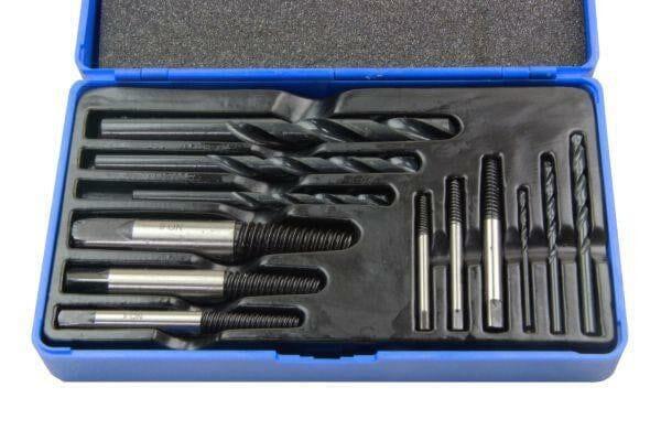 US PRO 12PC Damaged, Chewed Stripped Screw & Bolt Extractor & Drill Bit Set 2601