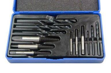 US PRO 12PC Damaged, Chewed Stripped Screw & Bolt Extractor & Drill Bit Set 2601