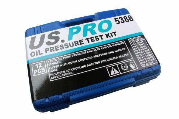 US PRO 12pc Oil Pressure Test Kit 5388