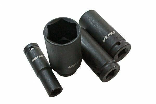 US PRO 13pc 1/2 dr 6pt Deep Impact Sockets Metric 13 - 32mm 1397