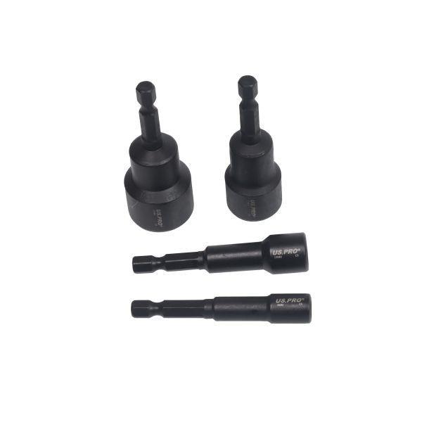 US PRO 14pc 1/4" Hex Dr Magnetic Impact Nut Driver Set Metric 7164