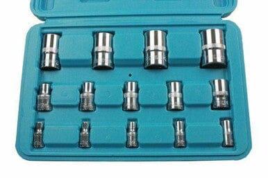 US PRO 14pc E Torx Sockets 1/4 - 3/8 - 1/2" dr E4 - E24 1694