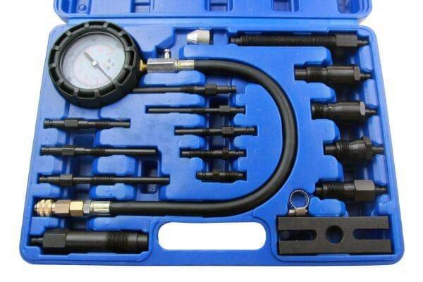 US PRO 16pc Diesel Engine Cylinder Pressure Compression Tester Set 5387