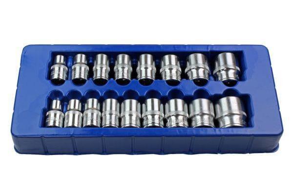 US PRO 17pc 1/2 dr Shallow Sockets 6 point 10-30mm 1394
