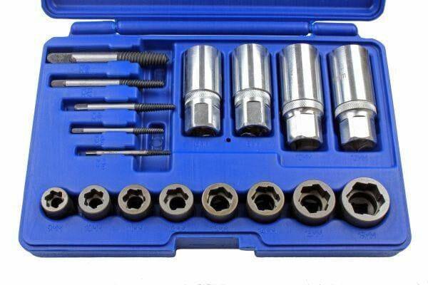 US PRO 17pc Screw, Bolt, Stud & Nut Extractor MIXED Set 2649
