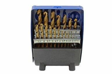 US PRO 19pc HSS Titanium Coated Metric Drill Bit Set 1 - 10mm 2410