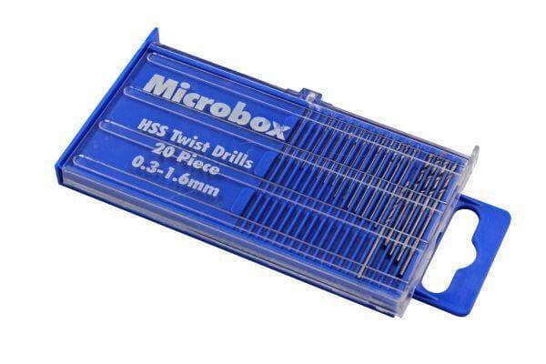 US PRO 20 Piece Microbox HSS Drill Bit Set 0.3 - 1.6MM 2409