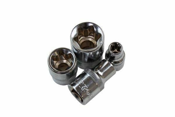 US PRO 28pc 1/4" 3/8" 1/2" E-Torx Star Socket Set E4 - E24 3254