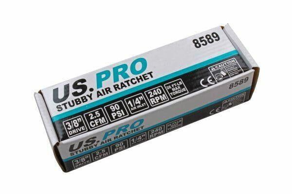 US PRO 3/8 Drive Stubby Mini  Air Ratchet 8589