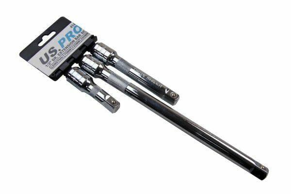 US PRO 3pc 1/2''dr Extension Bar Set 75, 125, 250mm Long 4141