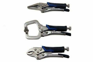 US PRO 3pc Grip Handles Mini locking Clamp & Pliers Set 2061
