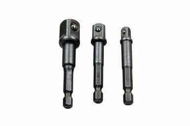 US PRO 3pc Hex Power Bit Socket Drive Adapter Set 1/4 3/8 1/2" DR 1363