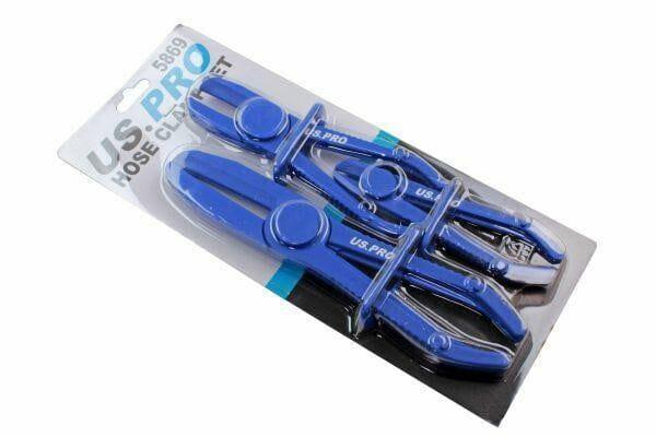 US PRO 3pc Hose Clamp Tools Set Coolant Fuel Pipe Brake Fluid Flexi Hoses 5869