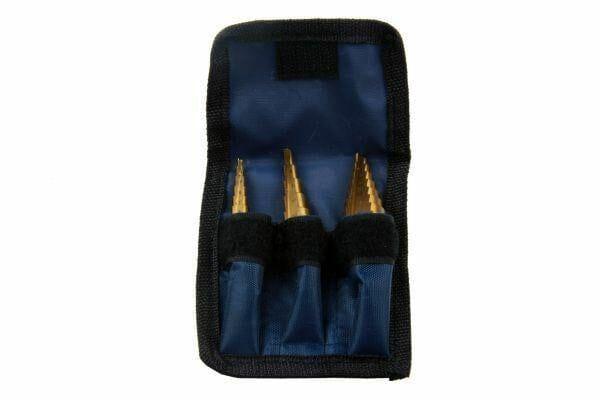 US PRO 3pc HSS Step Drill Titanium Coated Hex Shank 2603