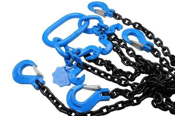 US PRO 4 Leg Chain Sling - 2 Meter 8MM G80 4.25 Tonne - Adjustable 911 ...